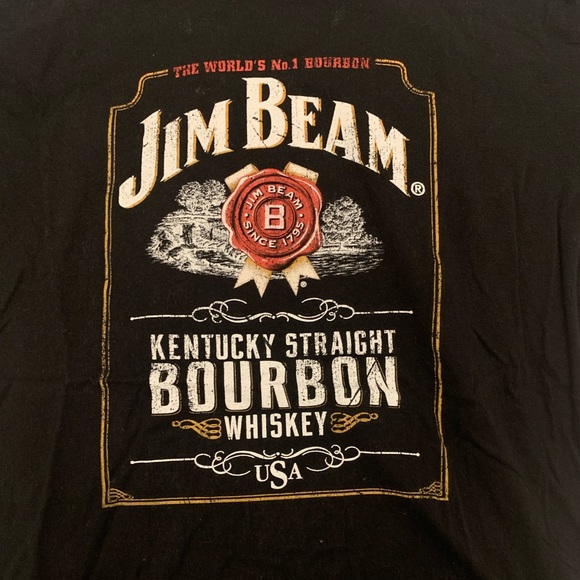 Jim Bean bourbon vintage looking T-Shirt - Picture 4 of 5